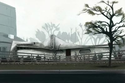 Derrance Stevenson's tent-like home, which was well known in Adelaide before it was demolished.